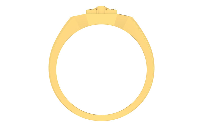 men's ring in gold and diamond