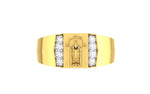 men's ring in gold and diamond