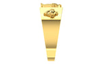 men's ring in gold and diamond