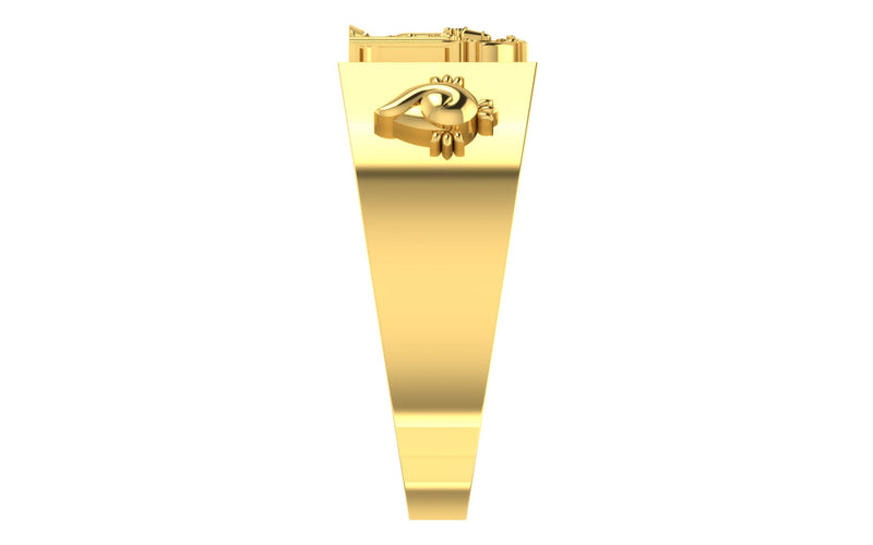 men's ring in gold and diamond