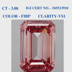 Emerald Brownish Pink Solitaire