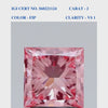 Princess Cut Pink Solitaire Diamond