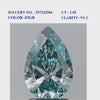 Pear shaped Solitaire Diamond